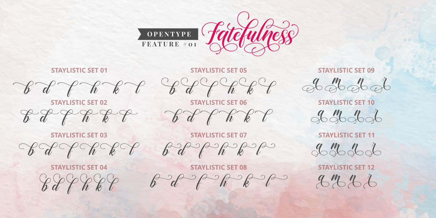 Beispiel einer Fatefulness-Schriftart #4